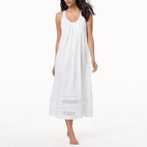 Oscar de la Renta White Sleeveless Chemise